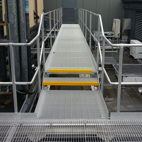 Outdoor Galvanized Walkway Platform grating 5mm thickness Steel Drain Grates