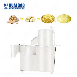 Fresh Potato Peeling Cutting 300kg/hr Vegetable Washing Machine
