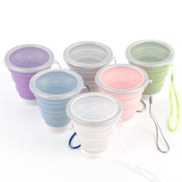 Buy Portable 320ml Silicone Collapsible Reusable Coffee Cup at wholesale prices