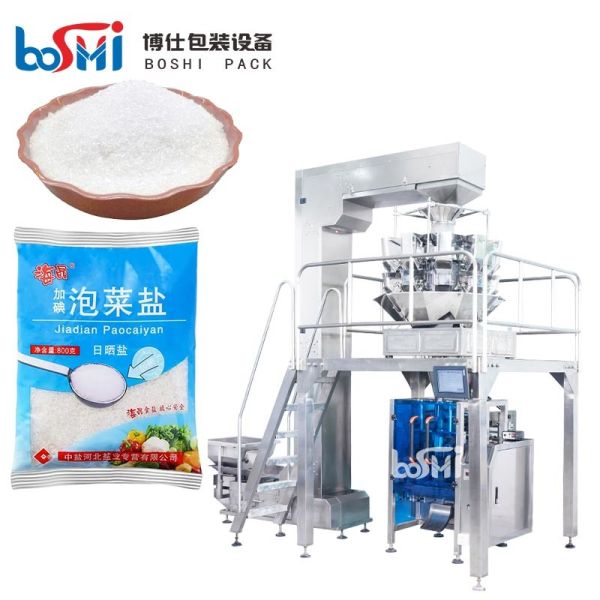 Buy Automatic Salt Pouch Packing Machine With Wrapping Sealing Date Printing at wholesale prices