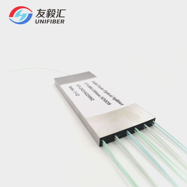Buy OM3 Multimode Fiber Optic PLC Splitter 1x12 Low Insertion Loss at wholesale prices