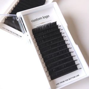 0.1mm Individual Classic Eyelash Extensions , C Curl Handmade Fans Lash