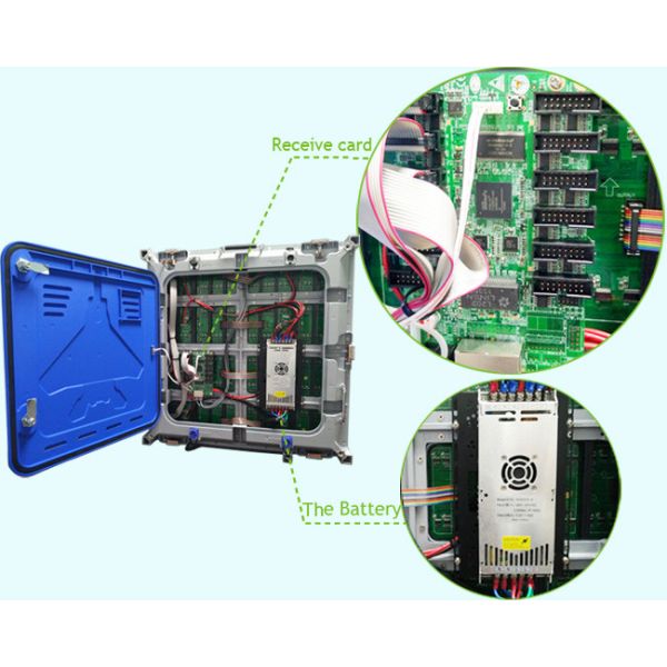 Good Heat Dissipation P4 Video Wall Rental With Rgb Led Lamps 256 * 128mm