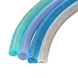 China Flexible PVC Transparent Braided Reinforced Hose Polyester fiber braided reinforced pvc hose on sale