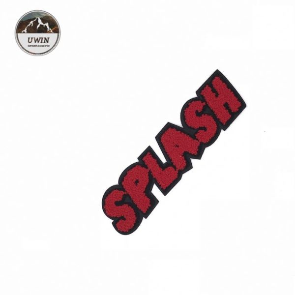 Buy Letter Embroidered Sports Patches / Embroidery Towel Patch Customized Fabric at wholesale prices