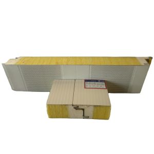 Thickness 100mm Acoustic Sandwich Panel With Prepainted Surface