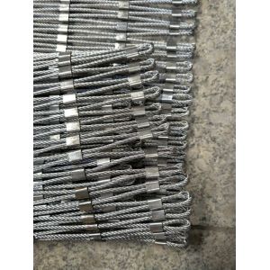Buildings Stainless Steel Rope Mesh Alkalinity Resisting Easy Maintenance