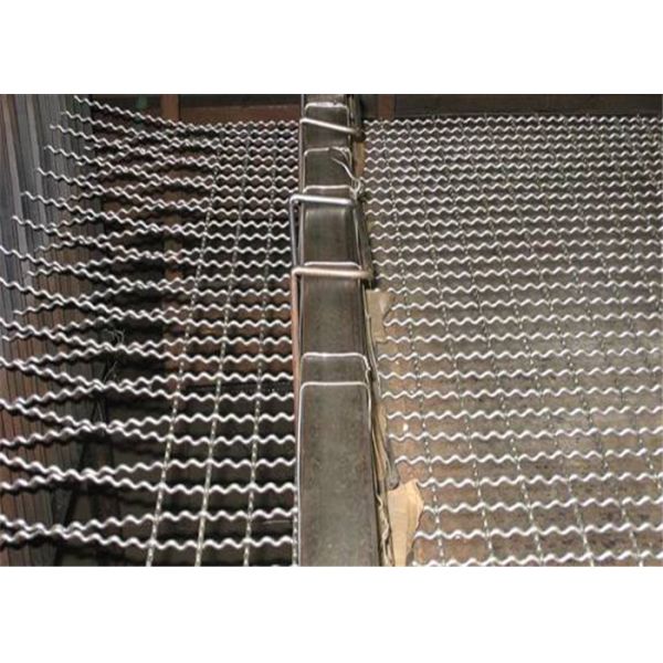 2000 Filtration Accuracy Crimped Wire Mesh / Mine Sieving Mesh Heat Resistant