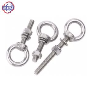 Stainless Steel Lifting Eye Bolt Custom M12 with Nut ISO Standard