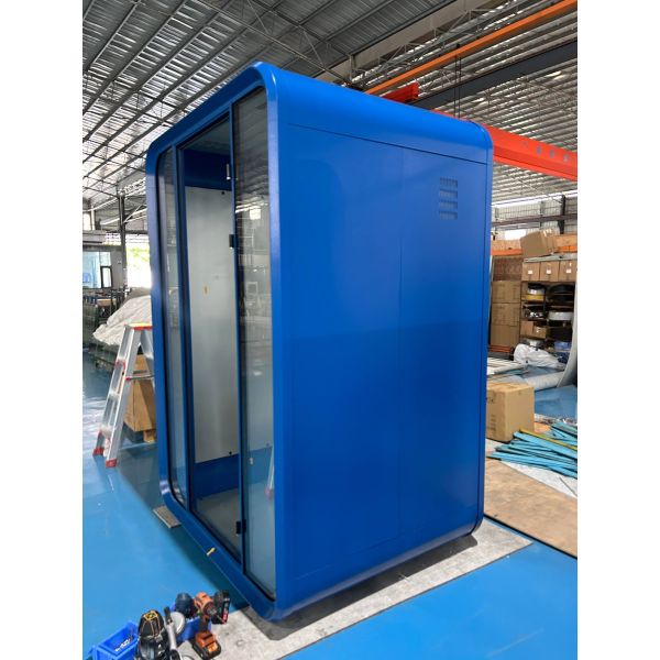 Adjustable Acoustic Office Booth High Efficiency 2 Person Booth With Dual Seating