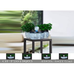 Natural Sandstone Led Pool Fountain With Colouful Lighting