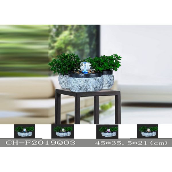 Buy Natural Sandstone Led Pool Fountain With Colouful Lighting at wholesale prices