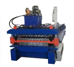 Quality Full Auto Sheet Metal Double Layer Roll Forming Machine 15 - 18m/Min Hydraulic for sale