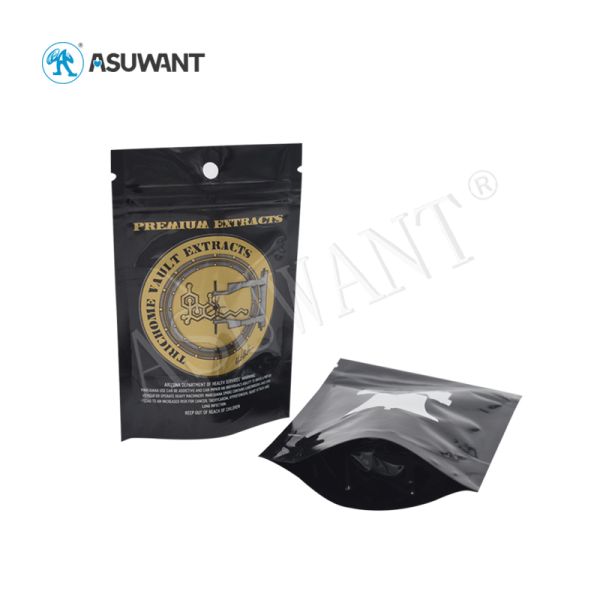 Washable Heat Seal Clear Mylar Smell Proof Zipper Bags Packaging Gravure Printing