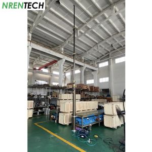12m pneumatic telescopic mast 30kg payloads 2.55m closed height, work for