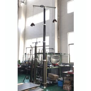 6m CCTV poles/pneumatic telescopic mast/telescoping mast/aluminum telescopic