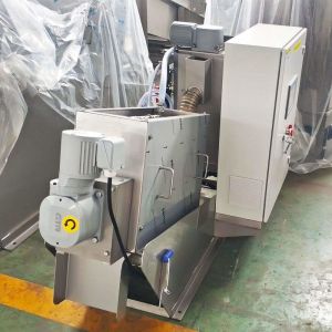 Wastewater Treatment Plant Sludge Dewatering Screw Press Machine In Food