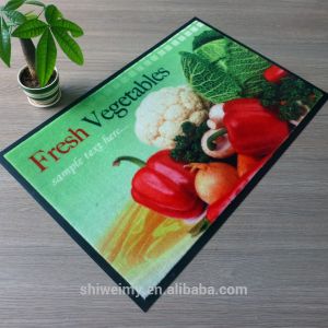 Cut pile printed 3D polyester door mat for home ,office