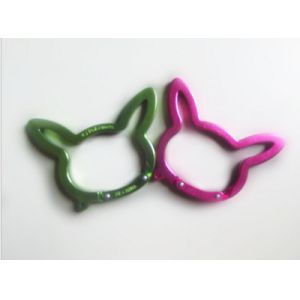 Popular bone shape fashion carabiner key holder manufacture irrregular shape
