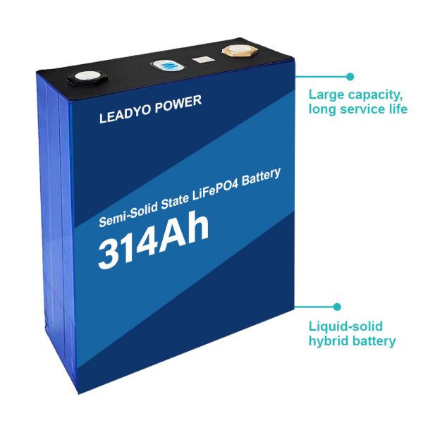 Semi Solid State SSS 12.8V 314Ah LiFePO4 Battery Pack 12V 200AMP BMS LFP Batteries