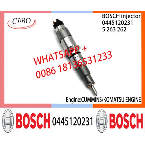 BOSCH 0445120231 5263262 Neutral Fuel Injector Assembly 0445120231 5263262 For CUMMINS KOMATSU