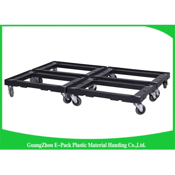 4 Wheels Heavy DutyPlastic Moving Dolly Big Capacity Long Service Life 612 * 412 * 145mm