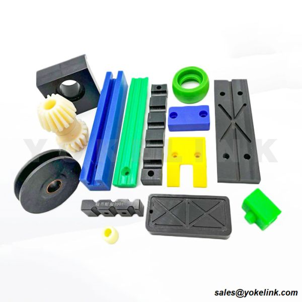 Buy UHMW-PE Plastic Sheets Rods Curved Guide Custom Machining Parts at wholesale prices