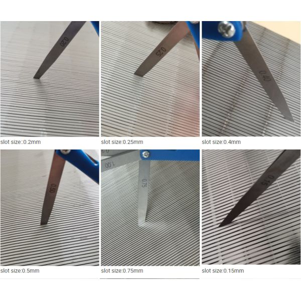 Wooden Case Packaging for Wedge Wire Screen Wire size 1.5x2mm Slot Opening 0