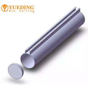 Curved Aluminum Strip Ceiling Lightweight Round / Square Tube