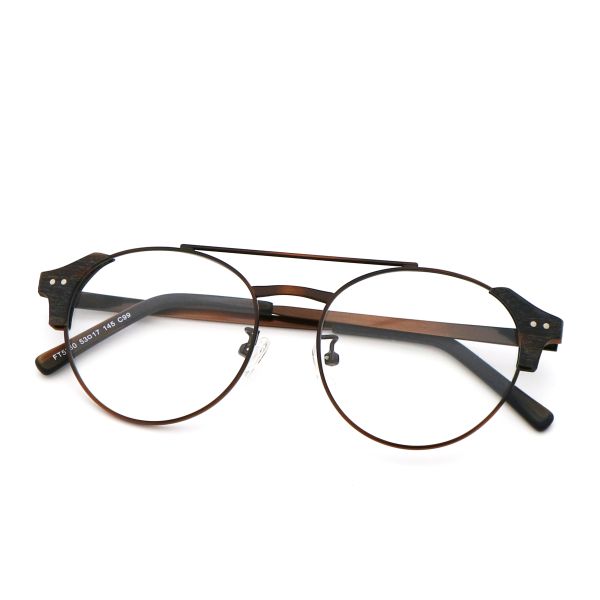 Buy High End Manual Imitation Wood Acetate Optical Frame Eyeglasses at wholesale prices