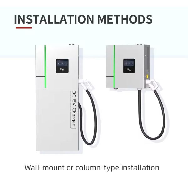 High Efficiency 30kw 40kw DC Charger For Electric Car Support Ocpp CCS2 GB/T