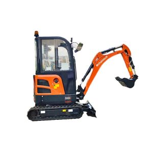 ZG020U Miniexcavator 2 Tone Tailless Bucekt 0.05M³ With Cabin EPA Rubber Track