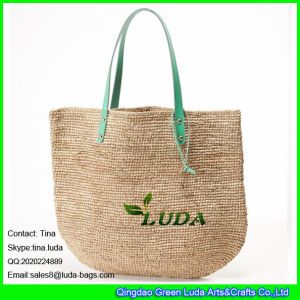 LDLF-059 fashion women summer raffia crochet straw beach bag