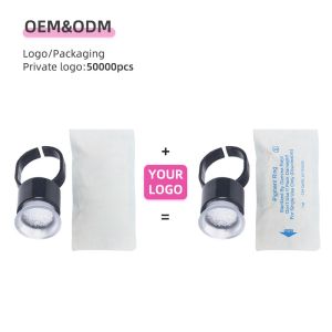 Permanent Makeup Pigment Ring With Sponge Tattoo Ink Cups Microblading