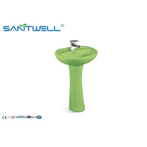 China Hotel bathroom sanitary ware pedestal wash hand basin SWC541 modle on sale
