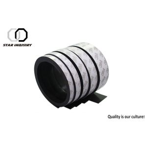 Isotropic Rubber Magnet Strips Custom Shape Multipurpose With 3M Adhesive