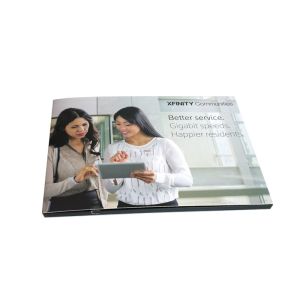 Full Color Printing Video Book 5 Inch Customized Buttons With 1-8 G Memory