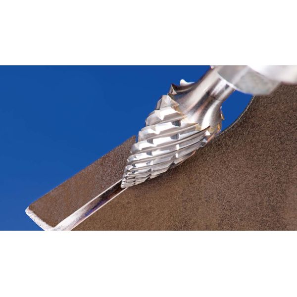 Polished Double Cut Carbide Burr Safe Die Grinder Bits For Hard Steel