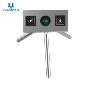Access Control Vertical Tripod Turnstile Bi Direction Foot Detachable