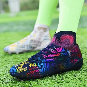 Maugely Canvas Leather Firm Ground Cleats Soccer Shoes 35-45