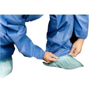 CE Type5/6 SMMS Disposable Coverall Anti Static Breathable PPE Clothing