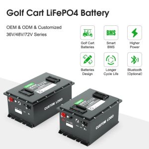 CLF 72V Bluetooth Golf Cart Battery with 1200 Cycle Life 2C Max Discharging
