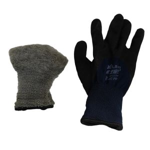 Winter Outdoor Latex Impregnated With Foam Cashmere Warm Glove