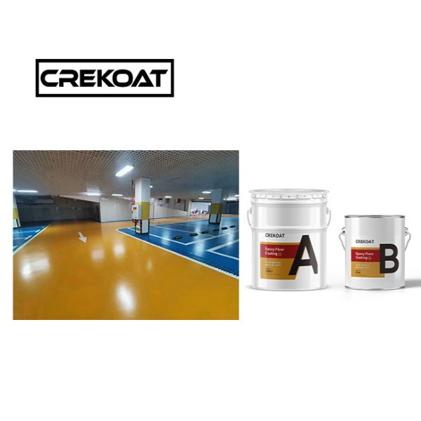 Buy High Gloss Clear Industrial Epoxy Floor Coating Glossy 2 Pack Chemical Resistant at wholesale prices