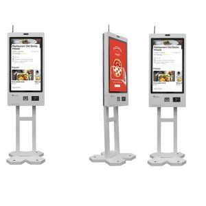 Quality Wall Mounted Supermarket Self Checkout Kiosk with Fast QR Scanning / Ticket Printing for sale