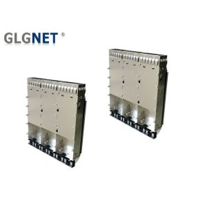 EMI Tabs Light Pipes QSFP28 Cage 1 X 3 Multiple Port Low Emission Design