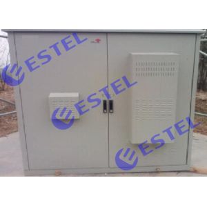 Weatherproof Dual Compartment Air Conditioner Cooling Outdoor Enclosure , With