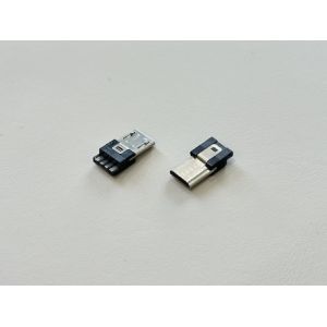 USB Micro-B Male Wire Connector 4Pin Gold-Plated Terminal | Electronic Signal