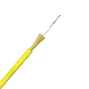 Simplex Optical Fiber Cables Single Mode Yellow Fibre Optic Cable OS2 2.0mm PVC