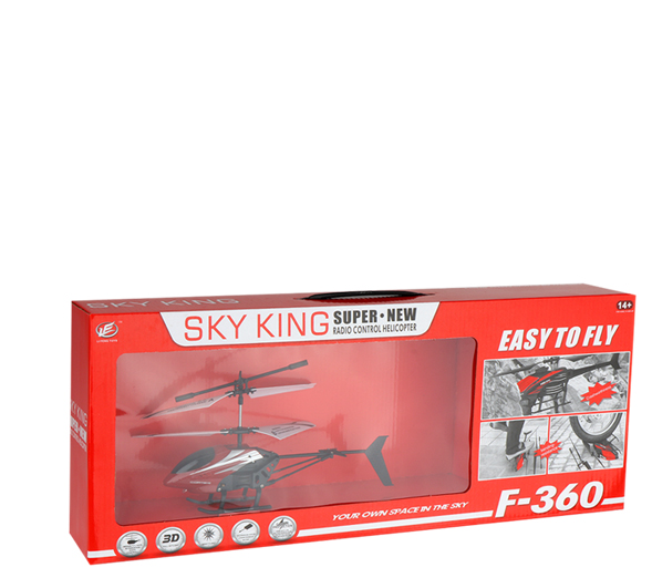F360 2.4Ghz Anti-Interference Helicopter Beginner To Pro Helicopter Miniature Aerial Plaything 6*AA Controller Battery
